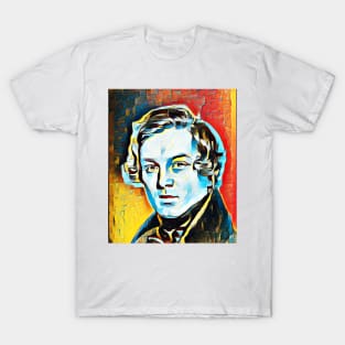 Robert Schumann Abstract Portrait | Robert Schumann Artwork 2 T-Shirt